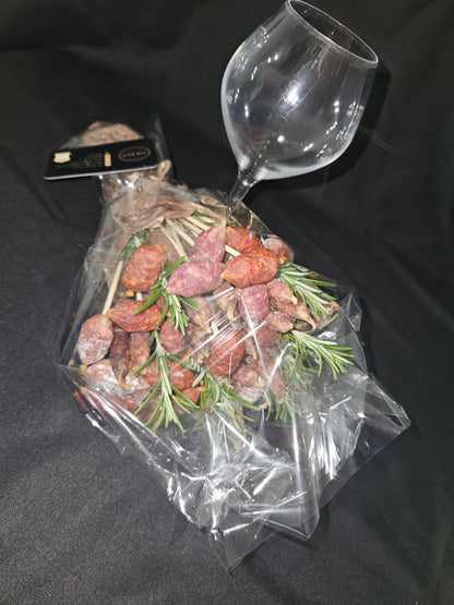 Bouquet de saucissons artisanaux pour cadeau apéritif original