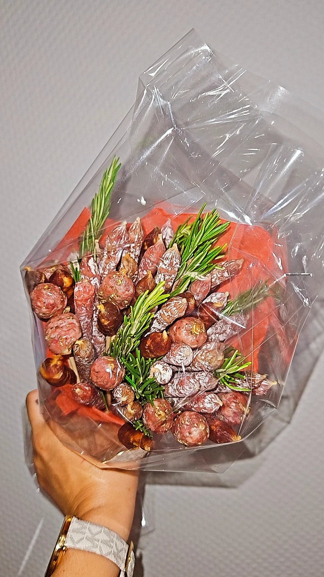 Bouquet de saucissons artisanaux pour cadeau apéritif original